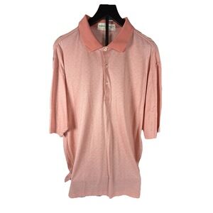 Fairway & Greene Polo Shirt Adult XL Peach Causal Light Weight Golf Golfer Men